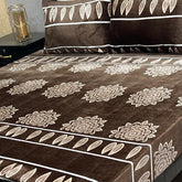 Fleece Bedsheet King Size-3Pcs-Design-Checkered